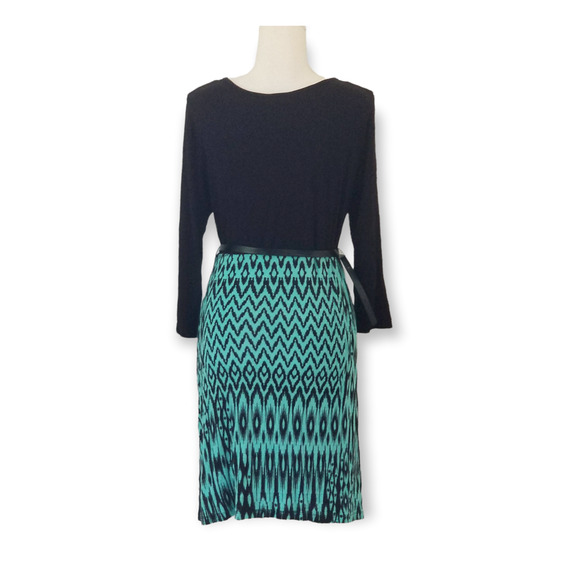 Ma CHerie Maternity ¾ Sleeve Belted Dress - Size M - Picture 2 of 5